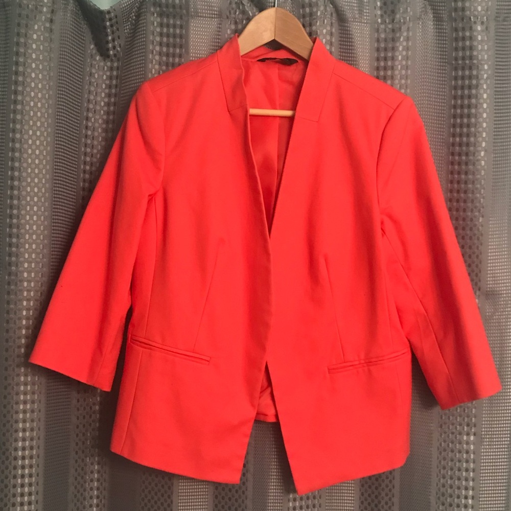Women’s 3/4 Sleeve Jacket SIZE 12 CORAL